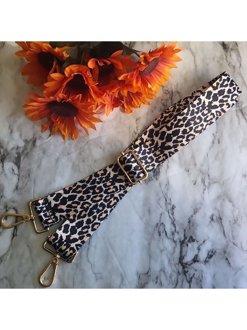 Leopard Print Adjustable Wide Bag Strap Replacement Crossbody Shoulder Strap - Picture 11 of 14